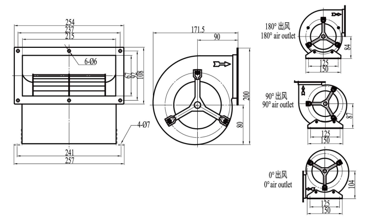 Чертеж DYF4E-133A-QS2a