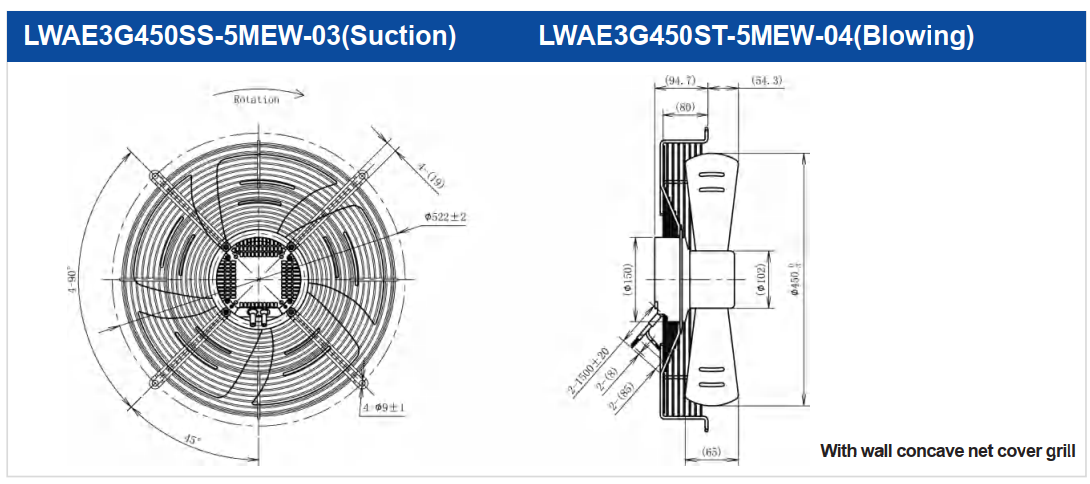 LWAE3G450SS-5MEW-03 - чертеж