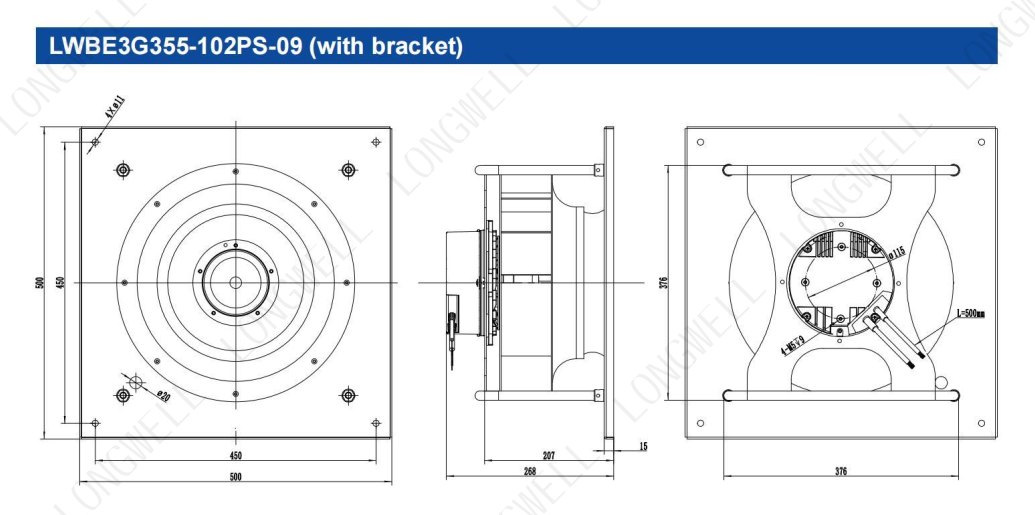 Чертеж LWBE3G355-102PS-09