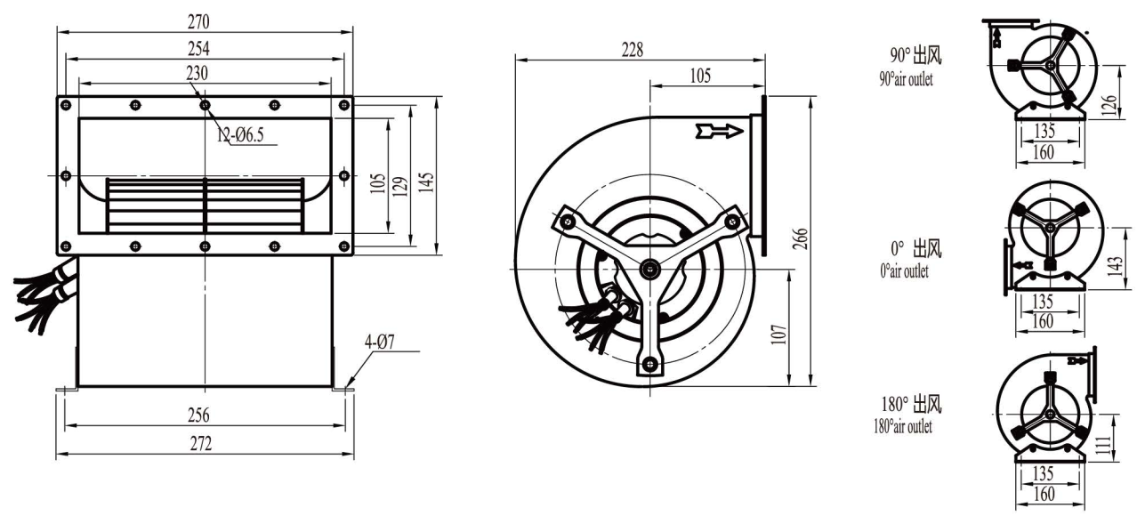 Чертеж QS3DC160/092/I