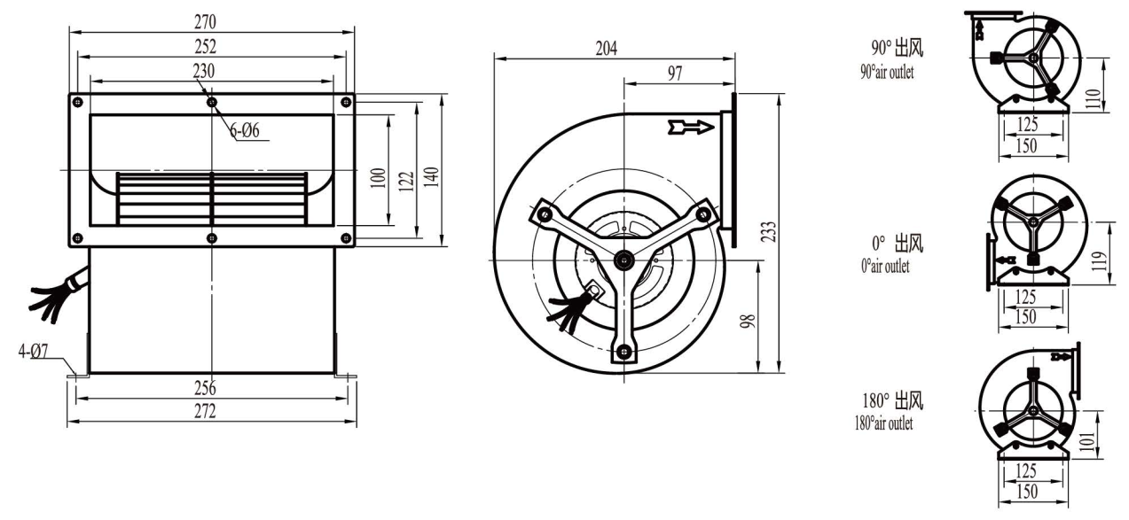 Чертеж QS3DC133B/072/I